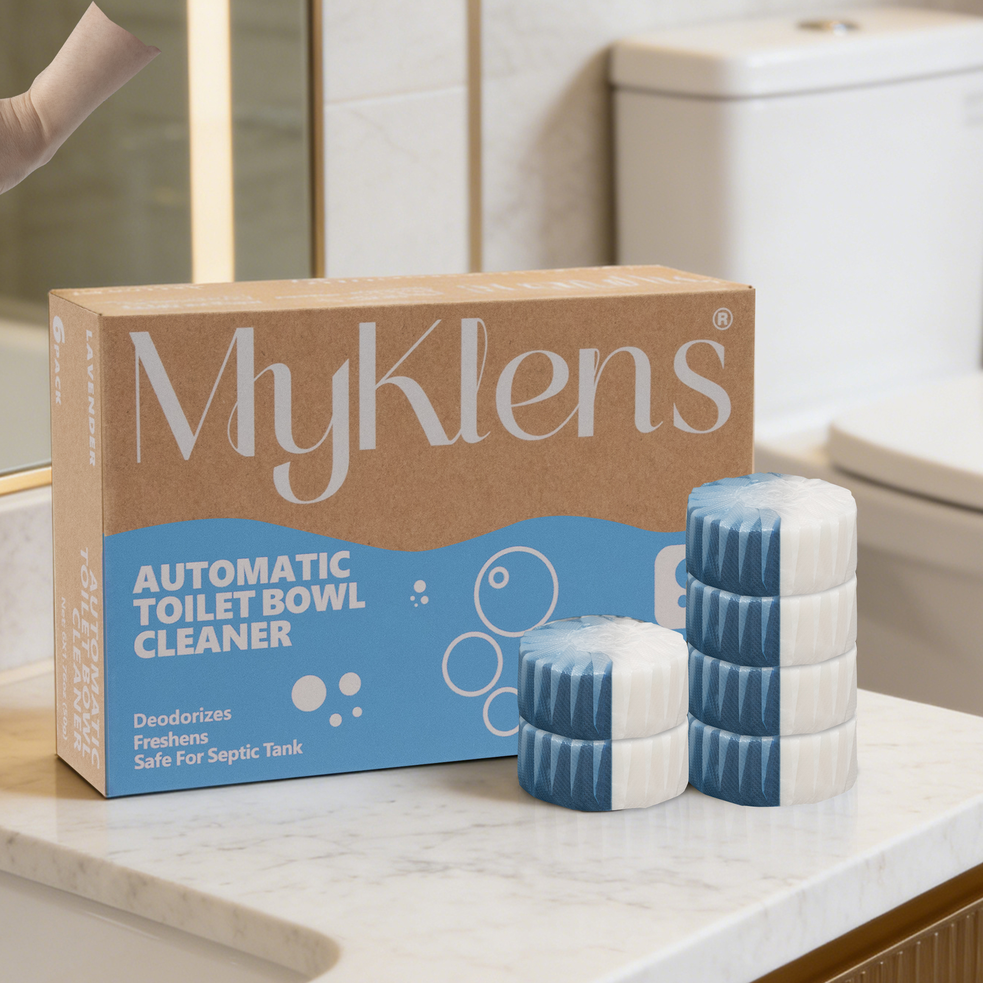 Toilet Bowl Cleaner Tablets with Bleach