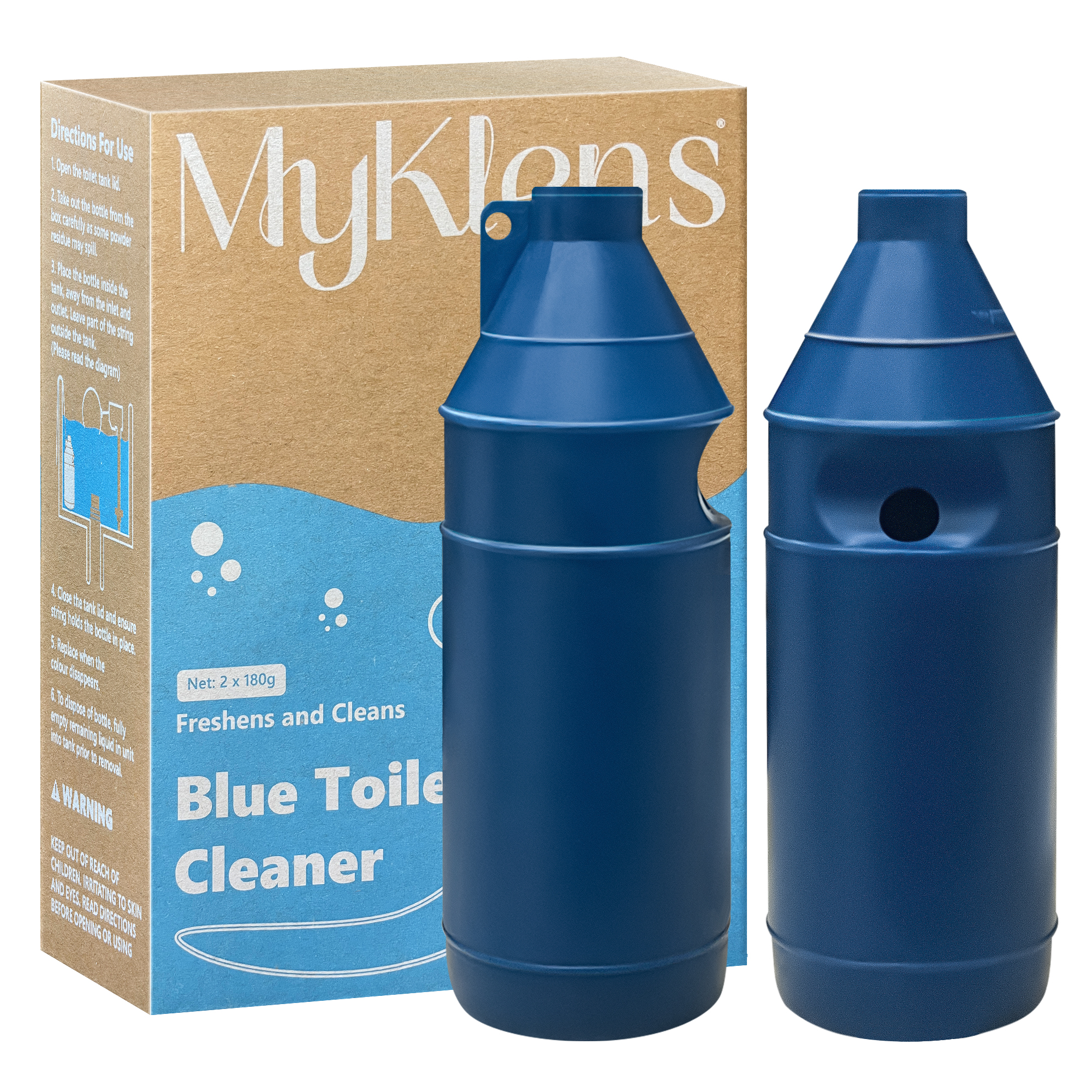 Blue Hanging Bottle Cleaner