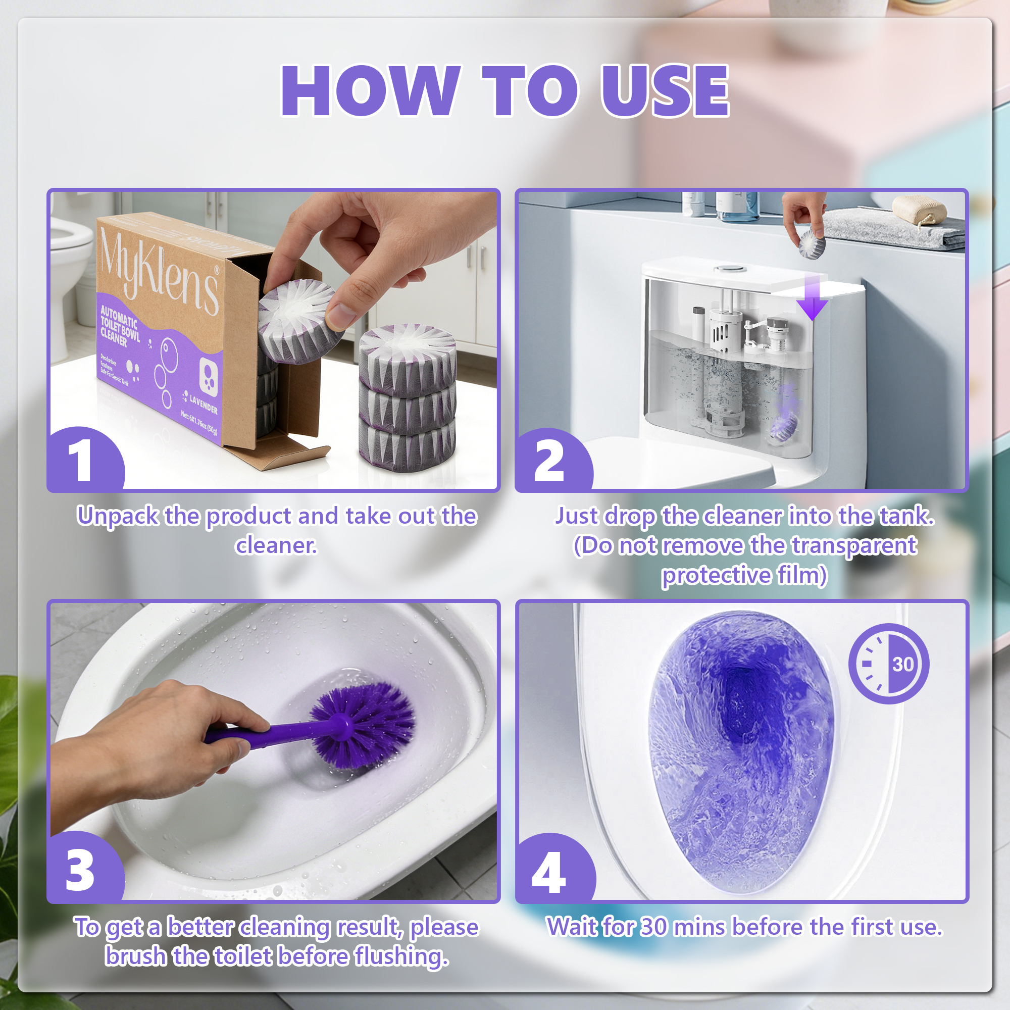 Purple Bubble Cleaner